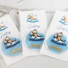 Ayıcık Temalı Erkek Bebek Magneti