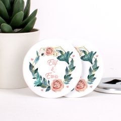 Çiçek  Temalı Açacaklı Direkt Baskılı Kız Bebek Magneti