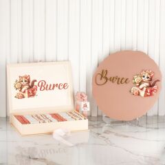 Kedi Temalı Çikolata ve Kapı Süsü