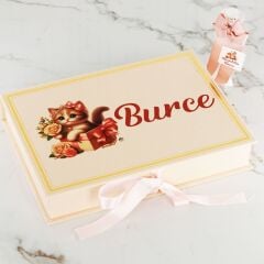 Kedi Temalı Çikolata ve Kapı Süsü