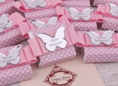 İsme Özel 15 Gr Pleksili Kız Bebek Çikolatası - TABC1042