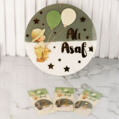 Çocuk Temalı Çikolata, Şeffaf Magnet ve Kapı Süsü