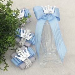 Taç Temalı Standlı Kutuda Erkek Bebek Çikolatası