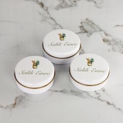 Tavşan Temalı Erkek Bebek Metal Mum