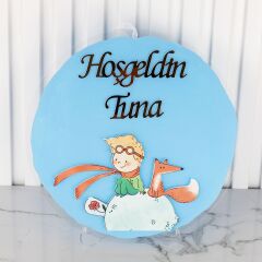 Küçük Prens Temalı Erkek Bebek Kapı Süsü