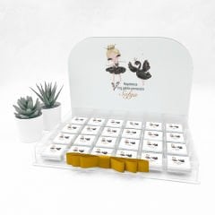 Balerin Temalı Pleksi Kutuda Kız Bebek Çikolatası