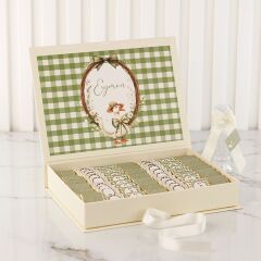 Ördek Temalı Dikdörtgen Kutuda Erkek Bebek Çikolatası