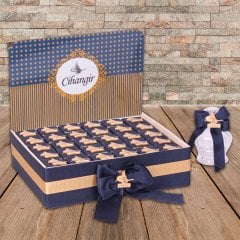 Tuğra  Temalı Standlı Kutuda Erkek Bebek Çikolatası