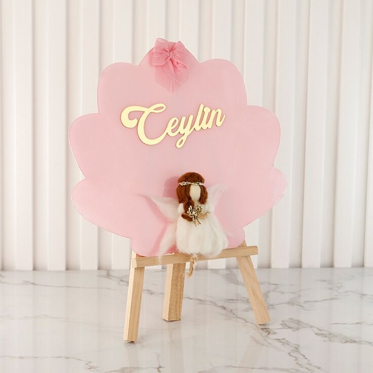 Peri Kızı Temalı İstiridye Kapı Süsü