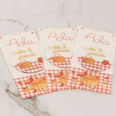 Çilek Temalı Kartlı Kız Bebek Magneti