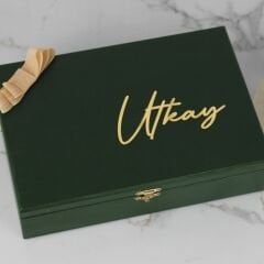 Atlı Karınca Temalı Ahşap Kutuda Erkek Bebek Çikolatası