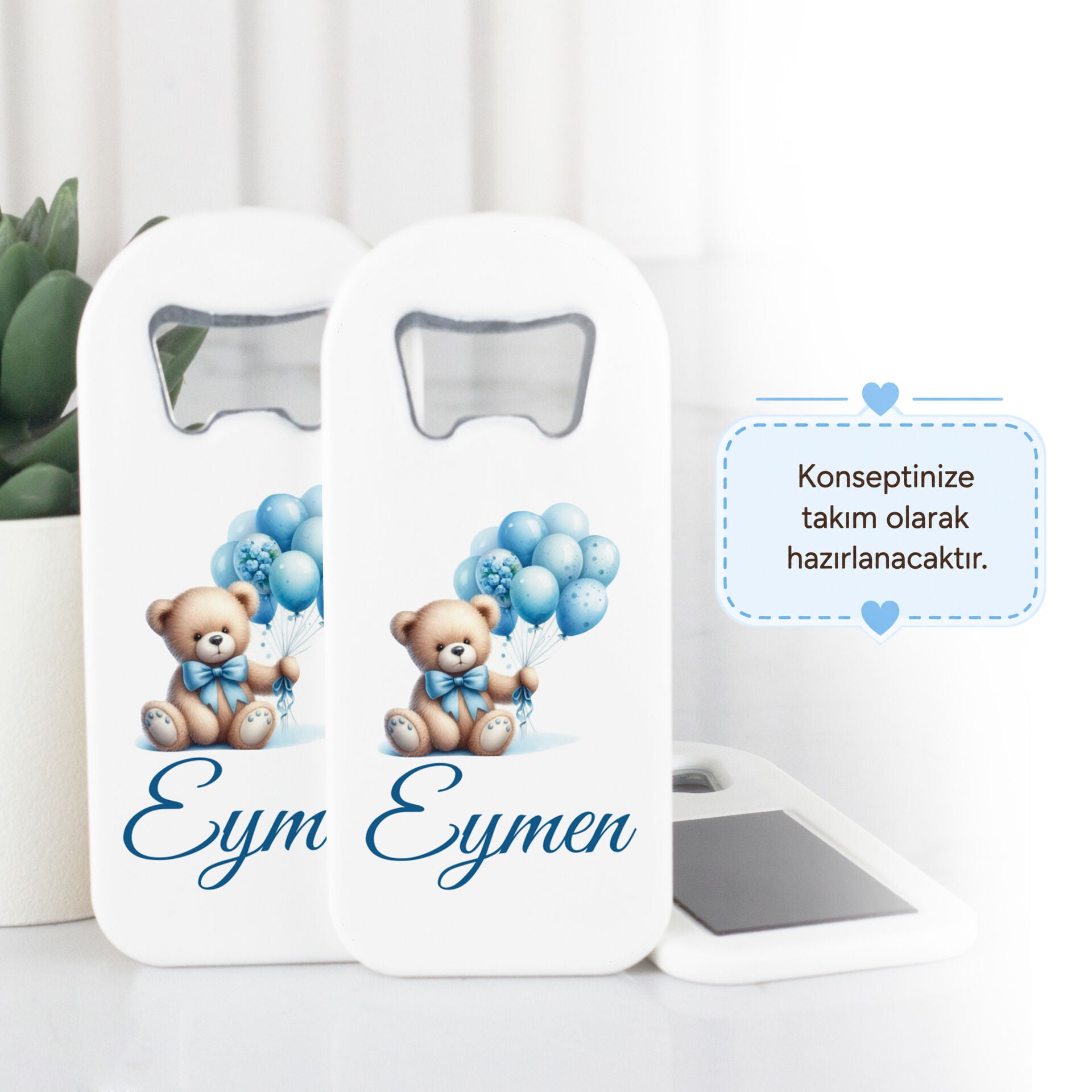 Açacaklı Direkt Baskılı Erkek Bebek Magneti