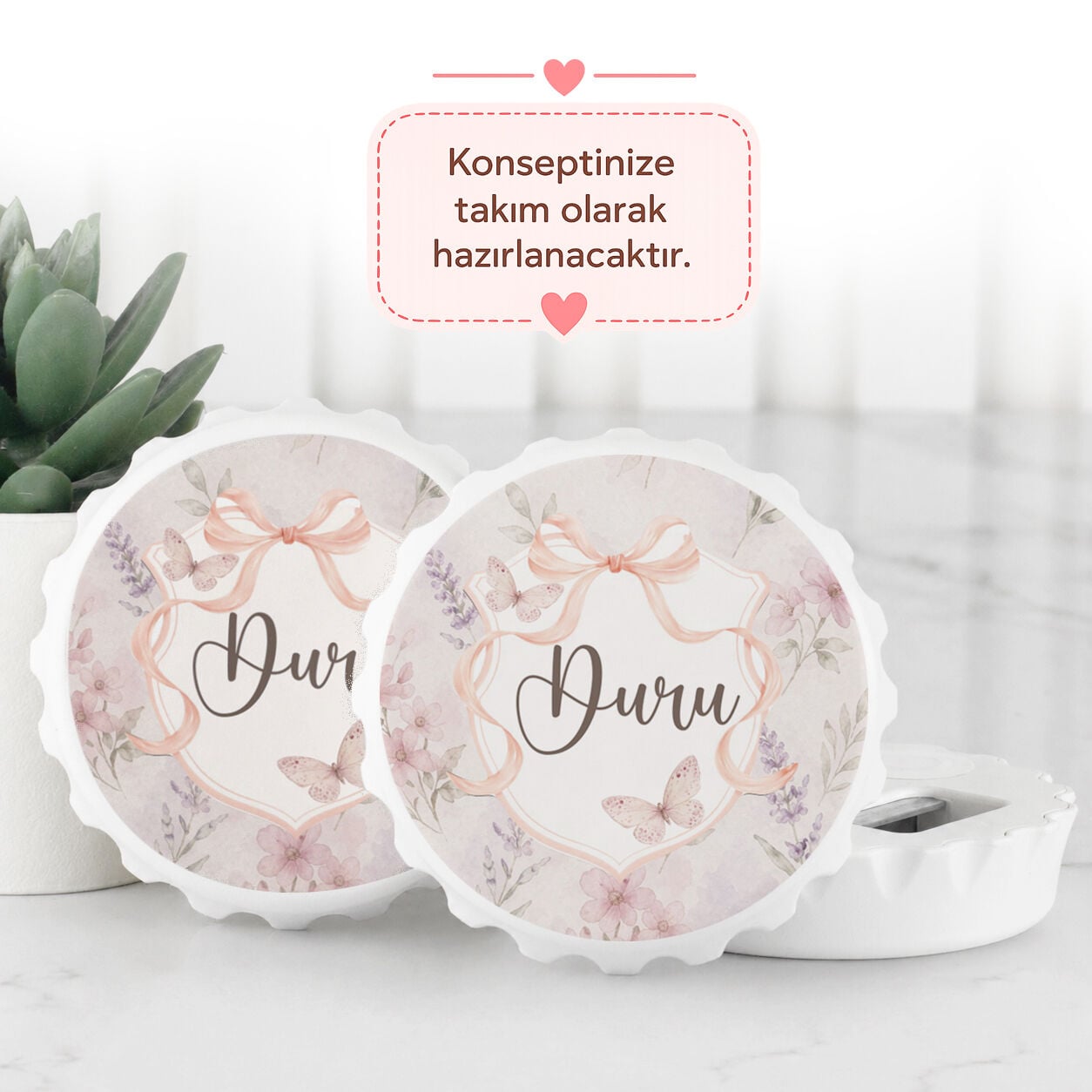 Açacaklı Direkt Baskılı Kız Bebek Magneti