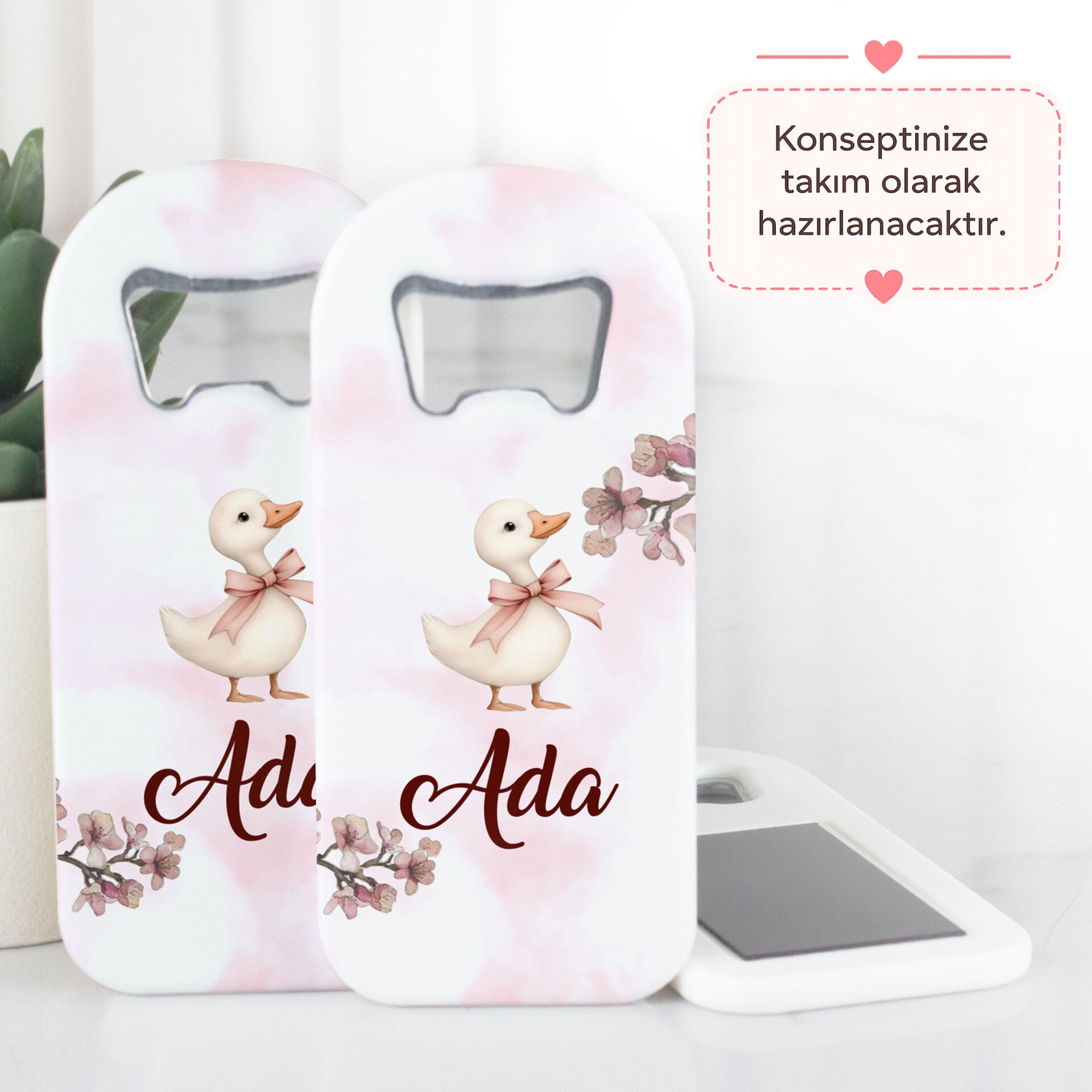 Açacaklı Direkt Baskılı Kız Bebek Magneti