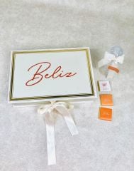 Balon Temalı Dikdörtgen Kutuda Kız Bebek Çikolatası