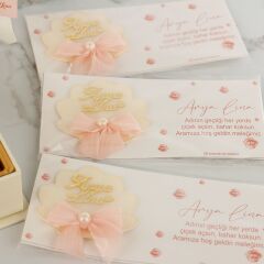 Peri Kızı Temalı Kız Bebek Çikolatası ve Kartlı Pleksi Magnet