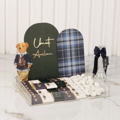 Polo Bear Temalı Pleksi Kutuda Erkek Bebebk Çikolatası