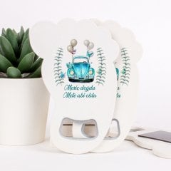 Araba  Temalı Açacaklı Direkt Baskılı Erkek Bebek Magneti