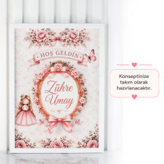 Ledli Kız Bebek Kapı Süsü