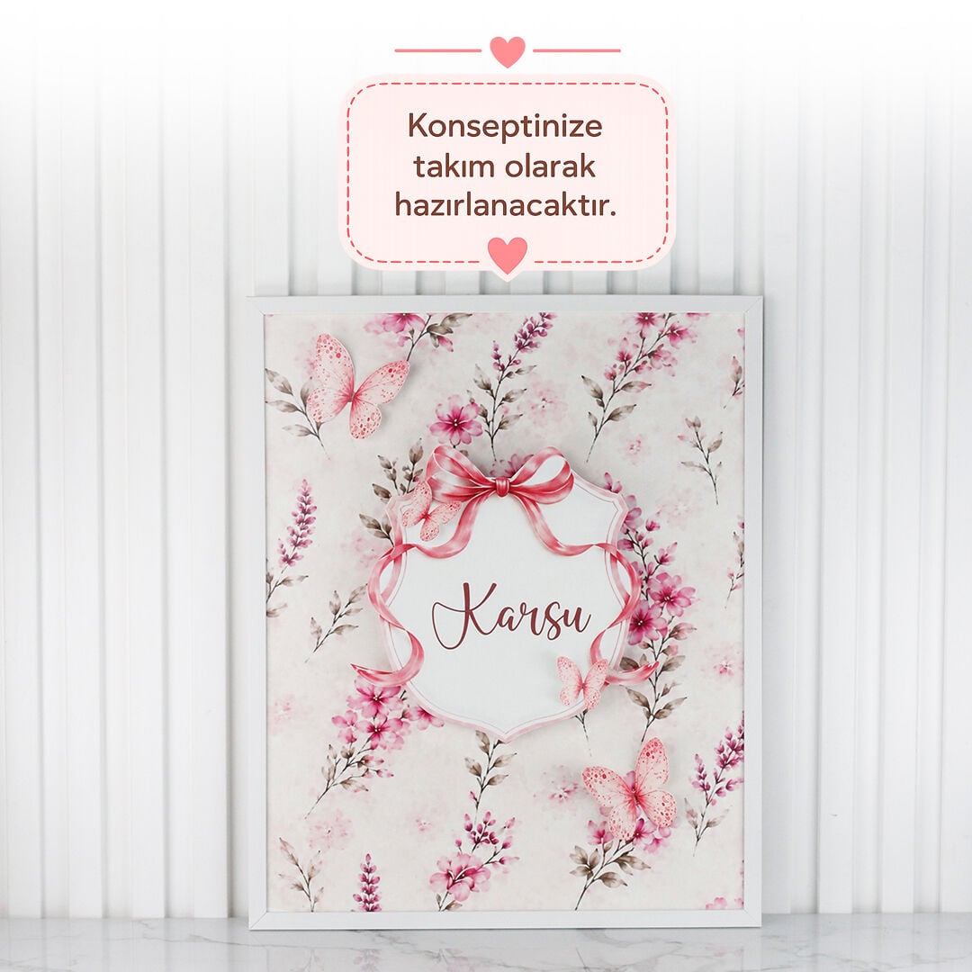 Ledli Kız Bebek Kapı Süsü