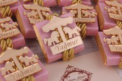 İsme Özel 15 Gr Pleksili Kız Bebek Çikolatası - TABC1041