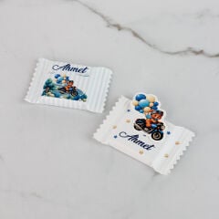 Ayıcık Temalı Ledli Ahşap Kutuda Çikolata ve Kartlı Magnet Seti