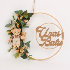 Ayıcık Temalı Erkek Bebek Kapı Süsü