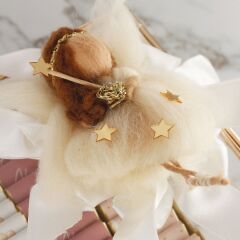 Peri Kızı Detaylı Cam Kutuda Kız Bebek Çikolatası