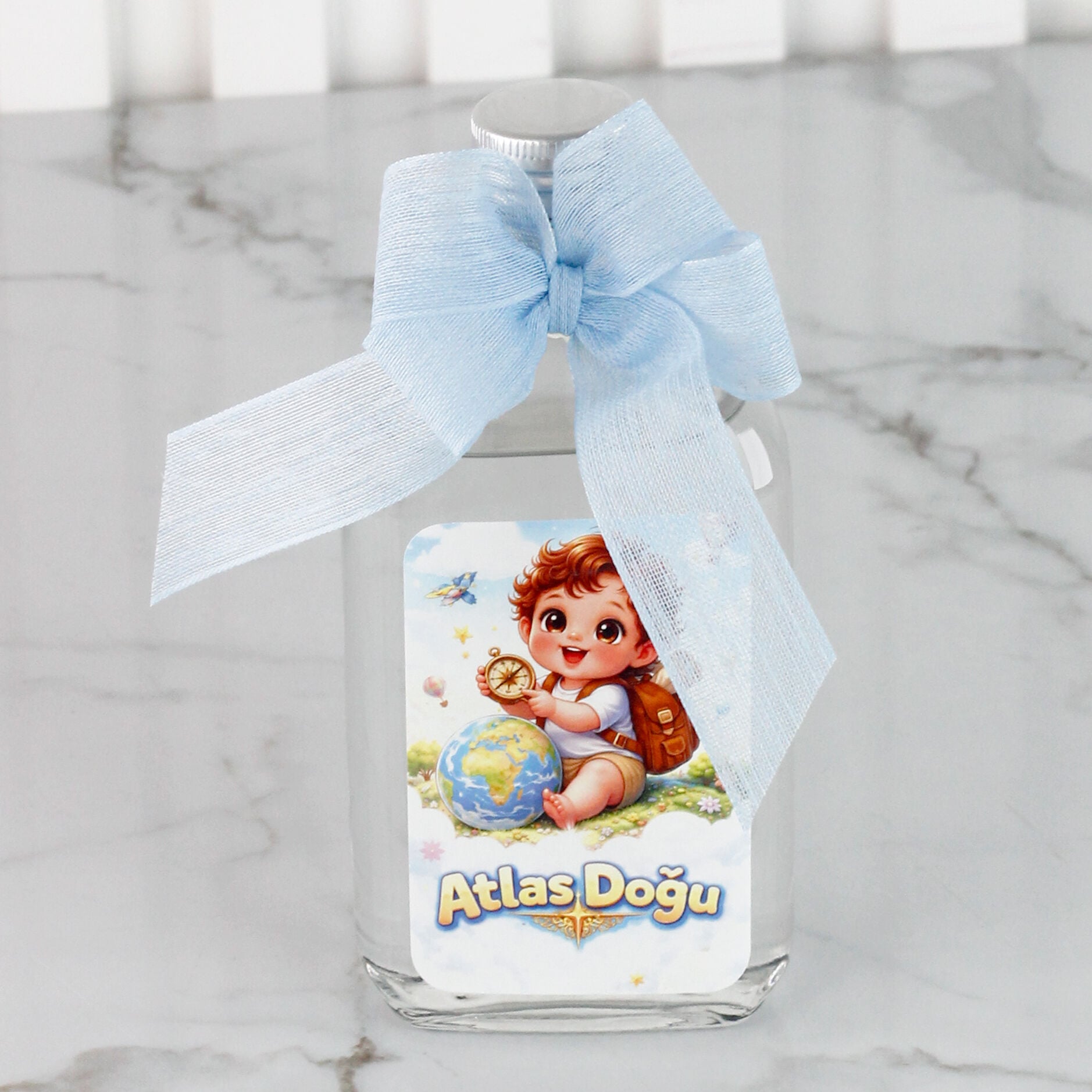 Çocuk Temalı Erkek Bebek Kolonya Şişesi