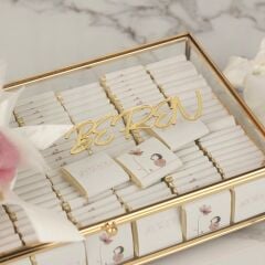 Peri Kızı Detaylı Cam Kutuda Kız Bebek Çikolatası