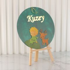 Küçük Prens Temalı Erkek Bebek Kapı Süsü