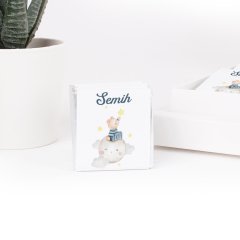 Ayıcık Temalı Karton Kutuda Erkek Bebek Çikolatası
