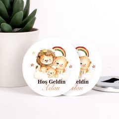 Aslan Temalı Açacaklı Direkt Baskılı Erkek Bebek Magneti