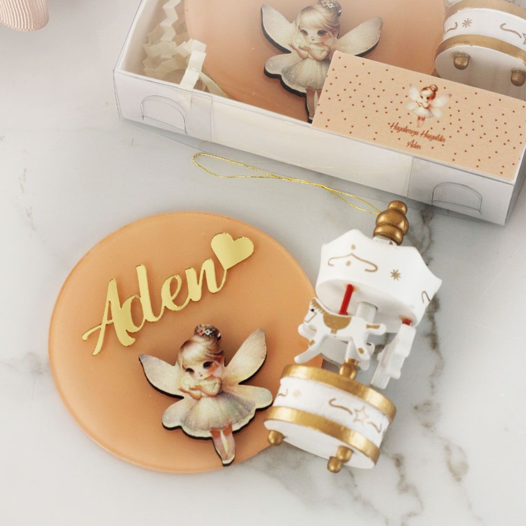 Peri Kızı Temalı Pleksi Magnet ve Atlı Karınca
