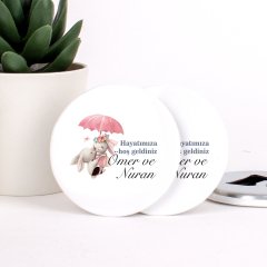 Tavşan Temalı Açacaklı Direkt Baskılı Kız Bebek Magneti