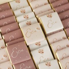 Balon Temalı Kutuda Çikolata ve Asetat Çanta İçinde Mini Kolonyası Şişesi ve Mika Mum Seti