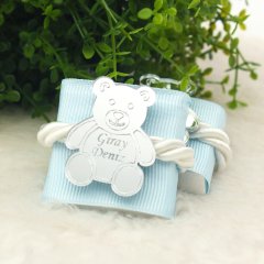 Ayıcık Temalı Standlı Kutuda Erkek Bebek Çikolatası