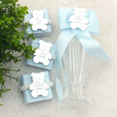 Ayıcık Temalı Standlı Kutuda Erkek Bebek Çikolatası