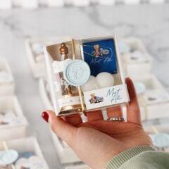 Ayıcık Temalı Kutuda Atlı Karınca, Bubble Mum ve Çikolata